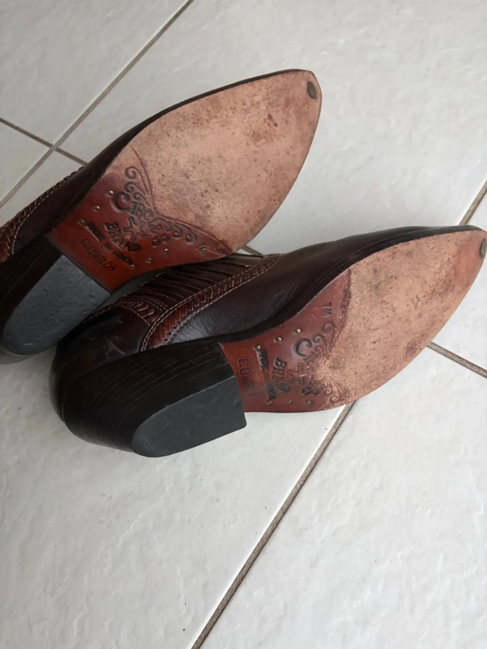 Circus by Sam Edelman Halton Leather Western Ankle Cowboy Cowgirl Boot 7